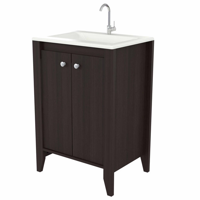 Winston Porter Betsy 24.8'' Single Bathroom Vanity with Plastic Vanity